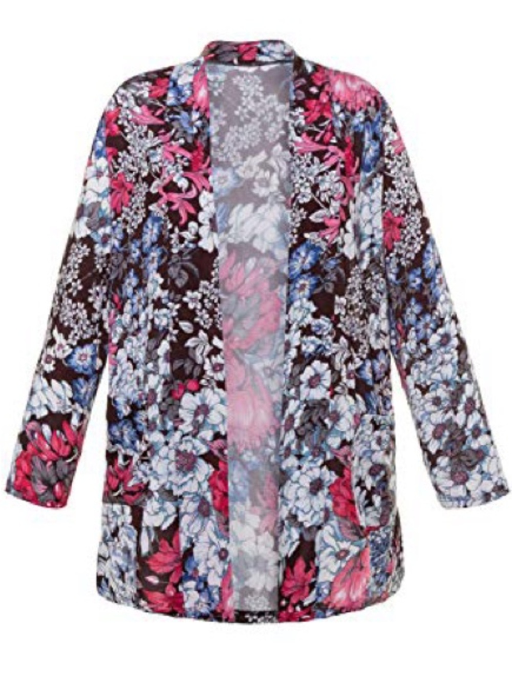 Ulla Pollen Women’s Floral Open Cardigan Kimono Plus Size 32/34 Breathable